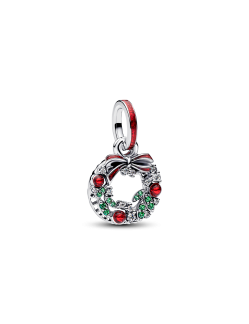 Conta Pendente Dupla Coroa de Natal Pandora