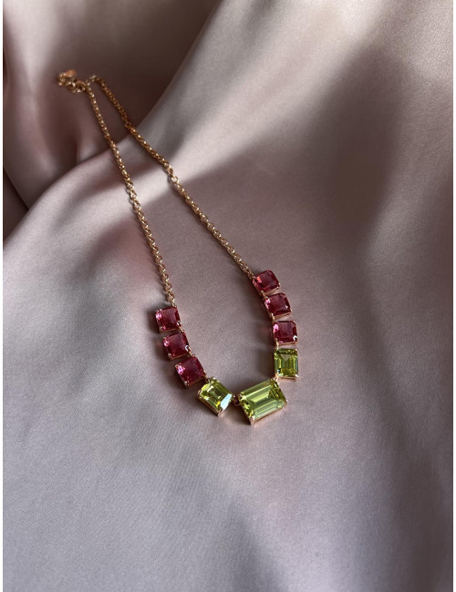 Colar Roma Prata Dourada