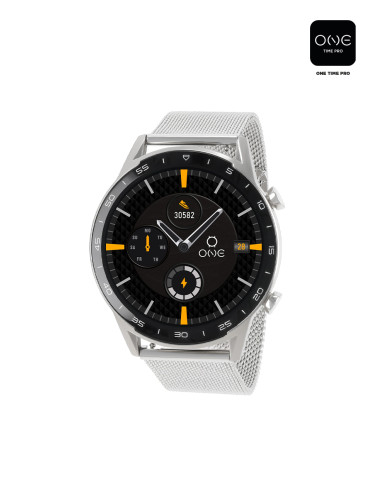 Relógio Smartwatch One Men Forceful Silver Mesh