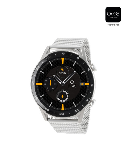 Relógio Smartwatch One Men Forceful Silver Mesh