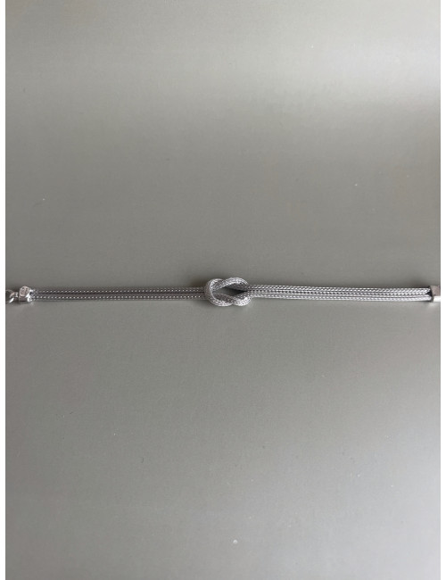 Pulseira Knot My Life Prata