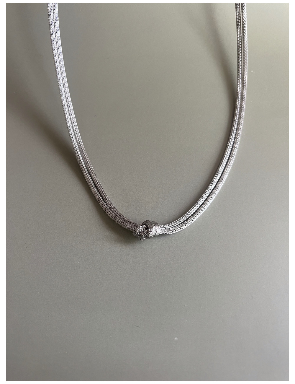 Colar Knot My Heart Prata