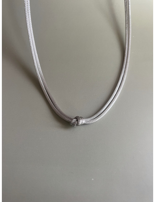 Colar Knot My Heart Prata