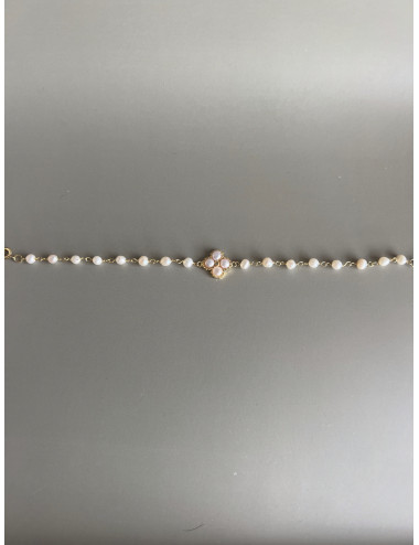 Pulseira Fancy Pearl Prata Dorada