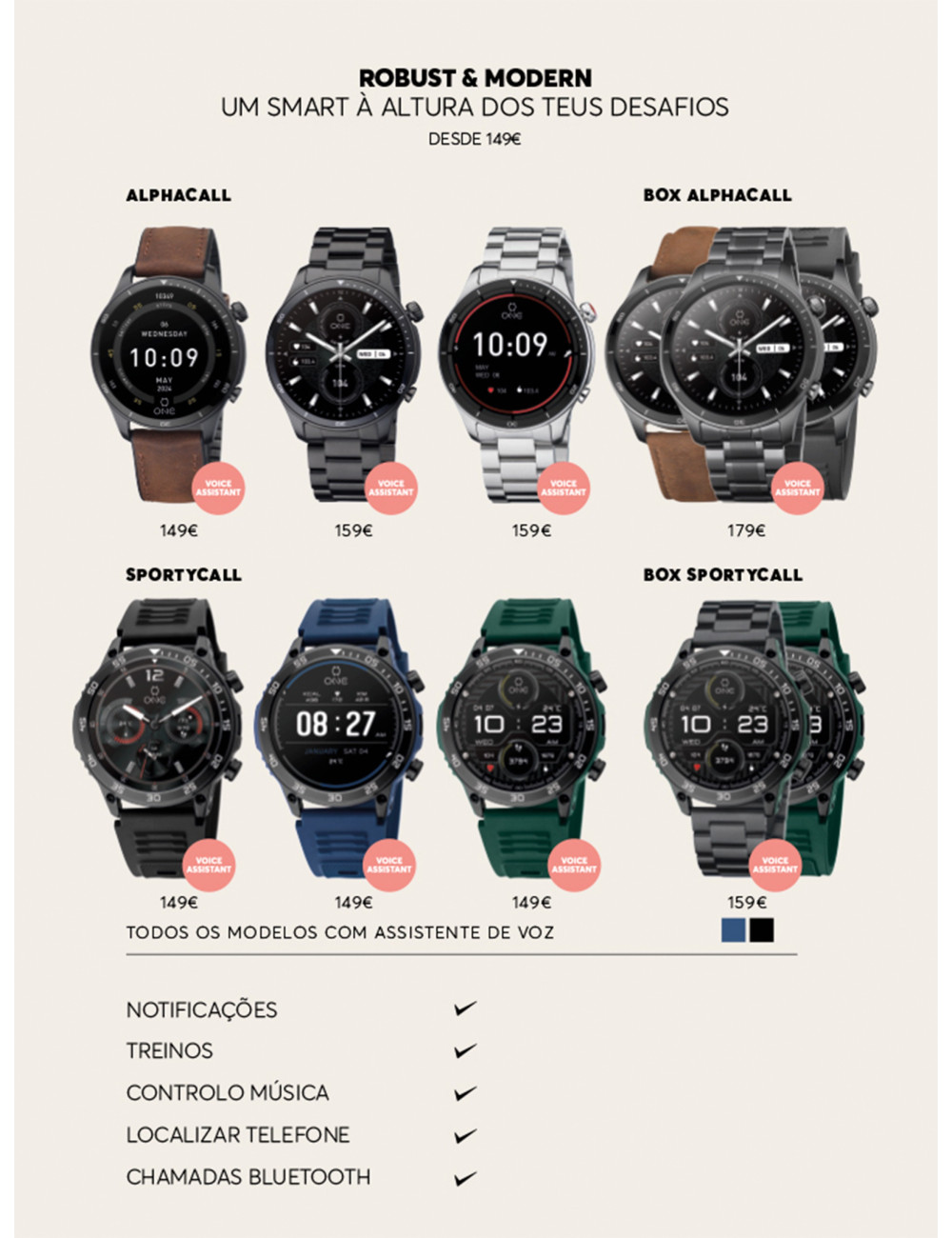 Box Smartwatch One Men SportyCall Blue