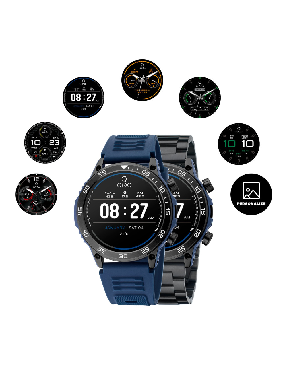 Box Smartwatch One Men SportyCall Blue