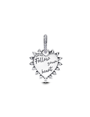 Conta Coração Flecha Giratória Pandora