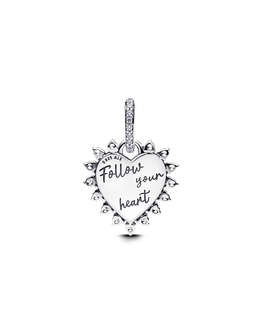 Conta Coração Flecha Giratória Pandora