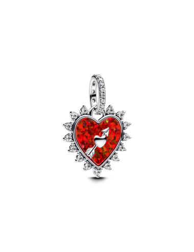 Conta Coração Flecha Giratória Pandora