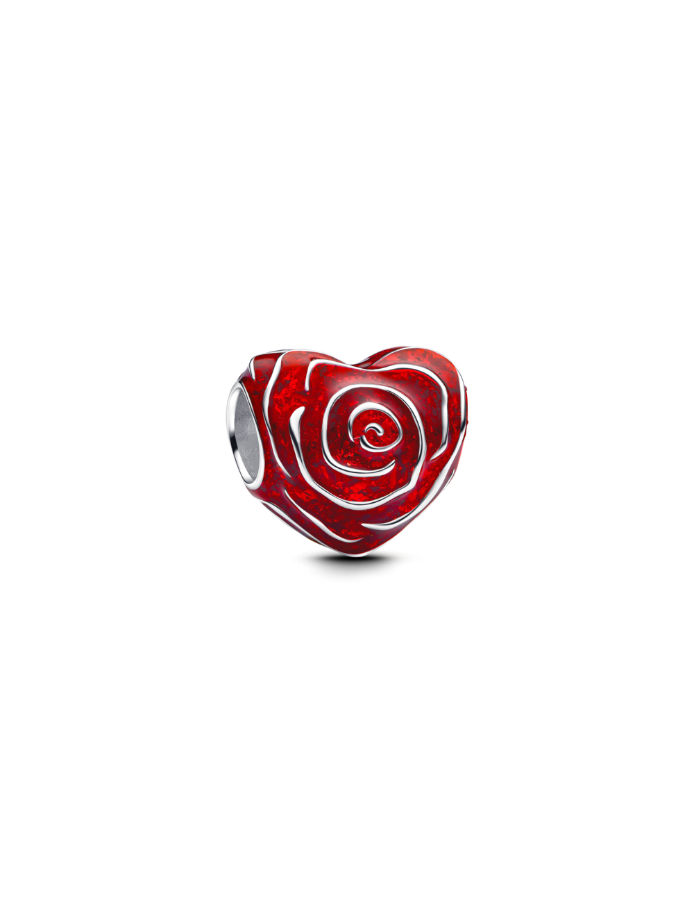 Conta Coração Rosa Pandora