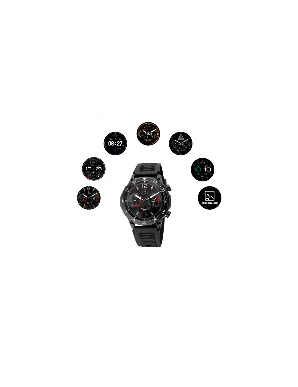 Smartwatch One Men SportyCall Black