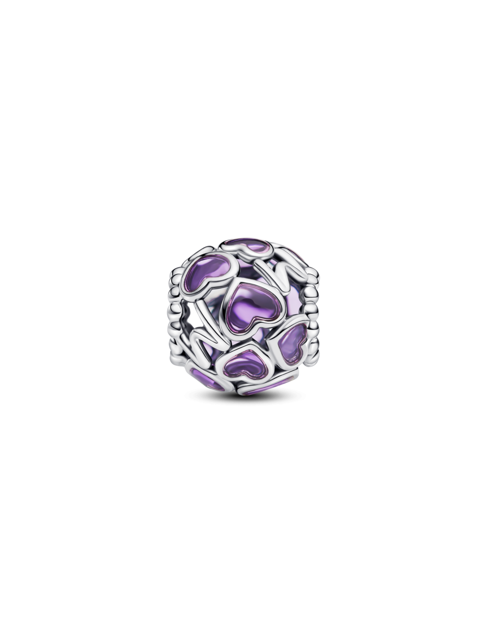 Conta Mum Heart Purple Pandora
