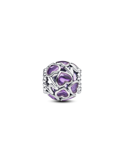 Conta Mum Heart Purple Pandora