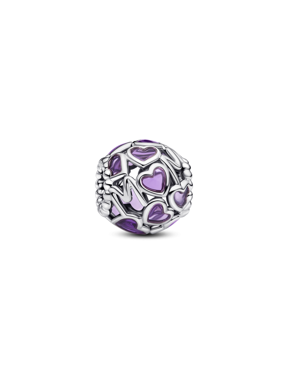 Conta Mum Heart Purple Pandora