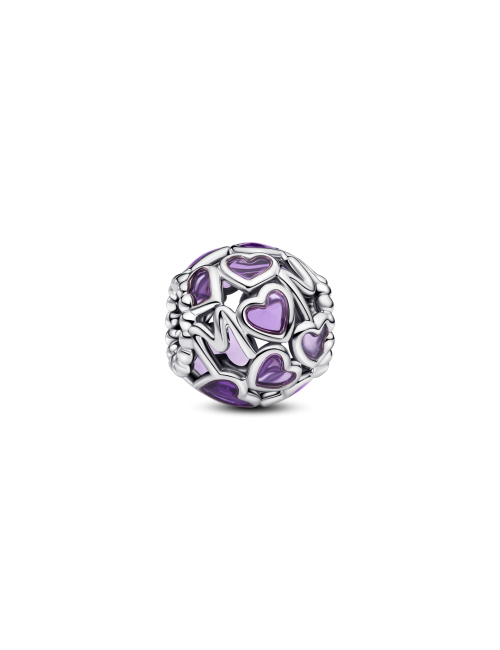 Conta Mum Heart Purple Pandora