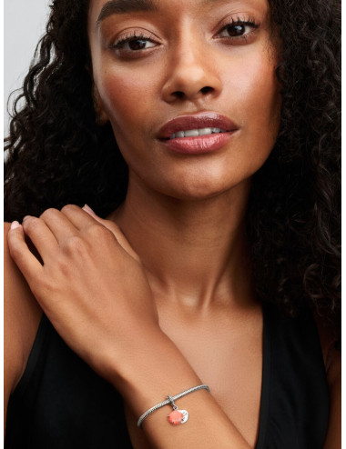 Conta Pendente Dupla Concha Coral Pandora