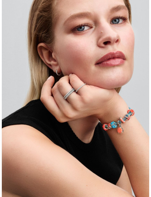 Conta Pendente Dupla Concha Coral Pandora