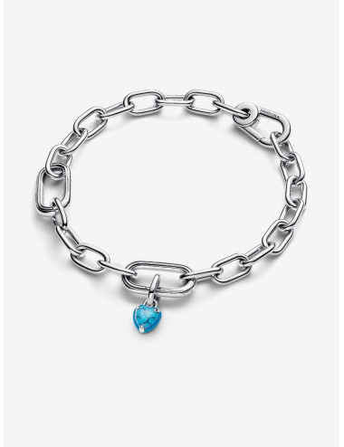 Mini-Conta Pendente Coração Turquesa Pandora