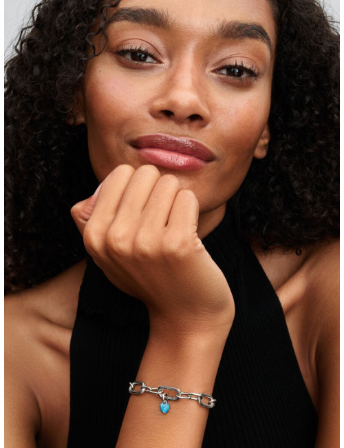 Mini-Conta Pendente Coração Turquesa Pandora