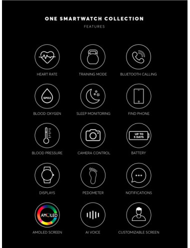 Smartwatch One Men SportyCall Green