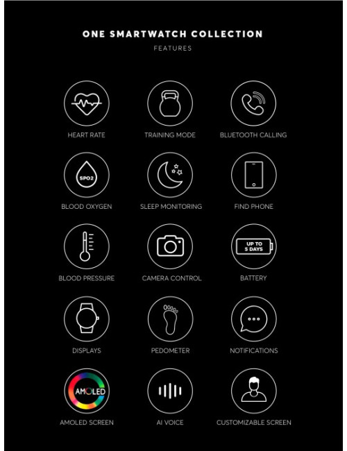 Smartwatch One Men SportyCall Green