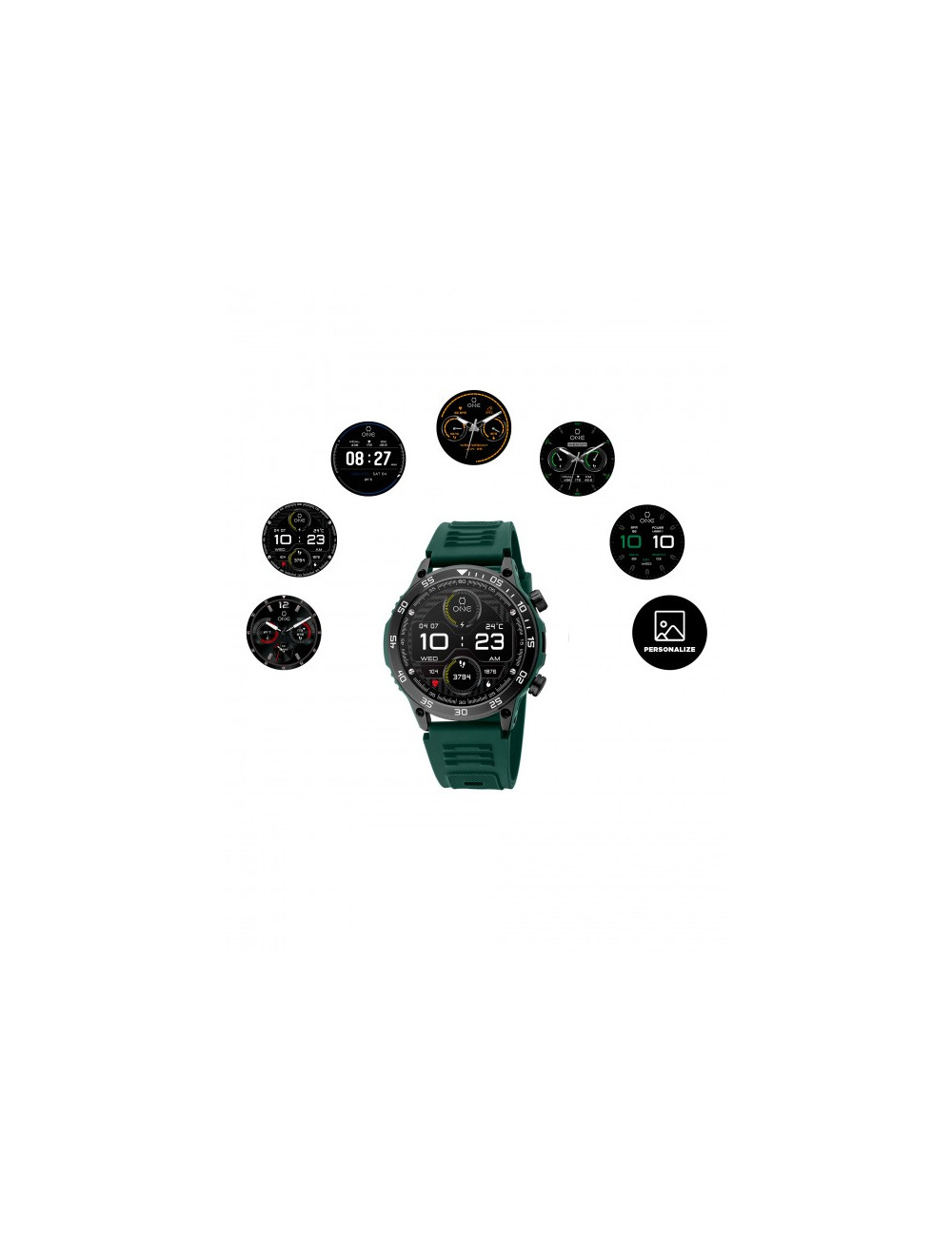Smartwatch One Men SportyCall Green