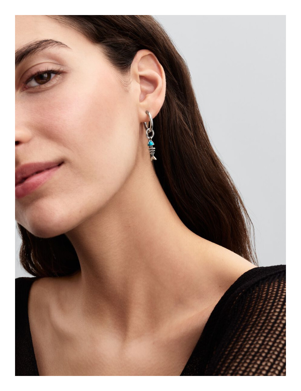 Conta Pendente Espinha de Peixe Turquesa Pandora