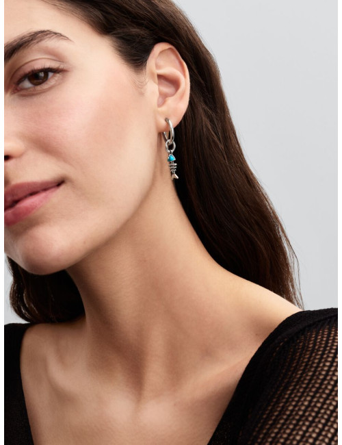 Conta Pendente Espinha de Peixe Turquesa Pandora