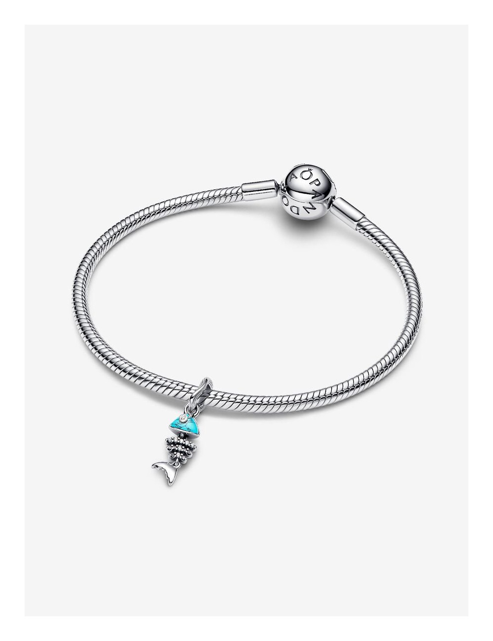 Conta Pendente Espinha de Peixe Turquesa Pandora