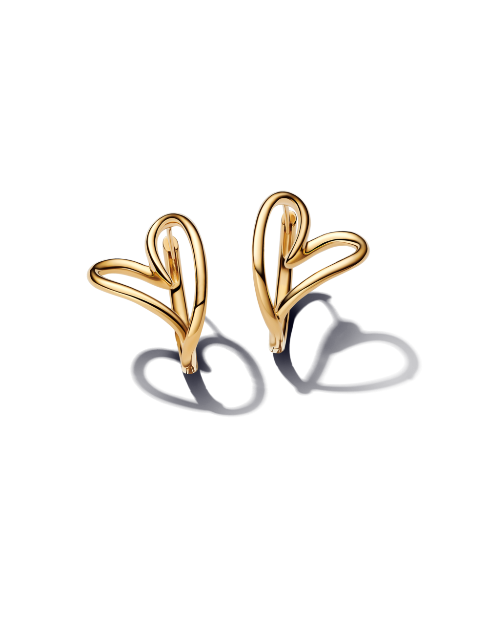 Brincos Coração Assimétrico Pandora