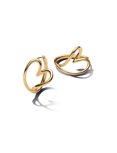 Brincos Coração Assimétrico Pandora