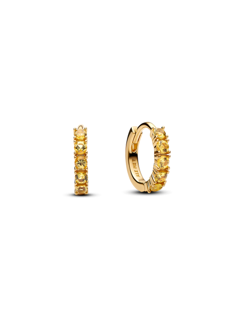 Argolas Huggie Yellow Gold Pandora