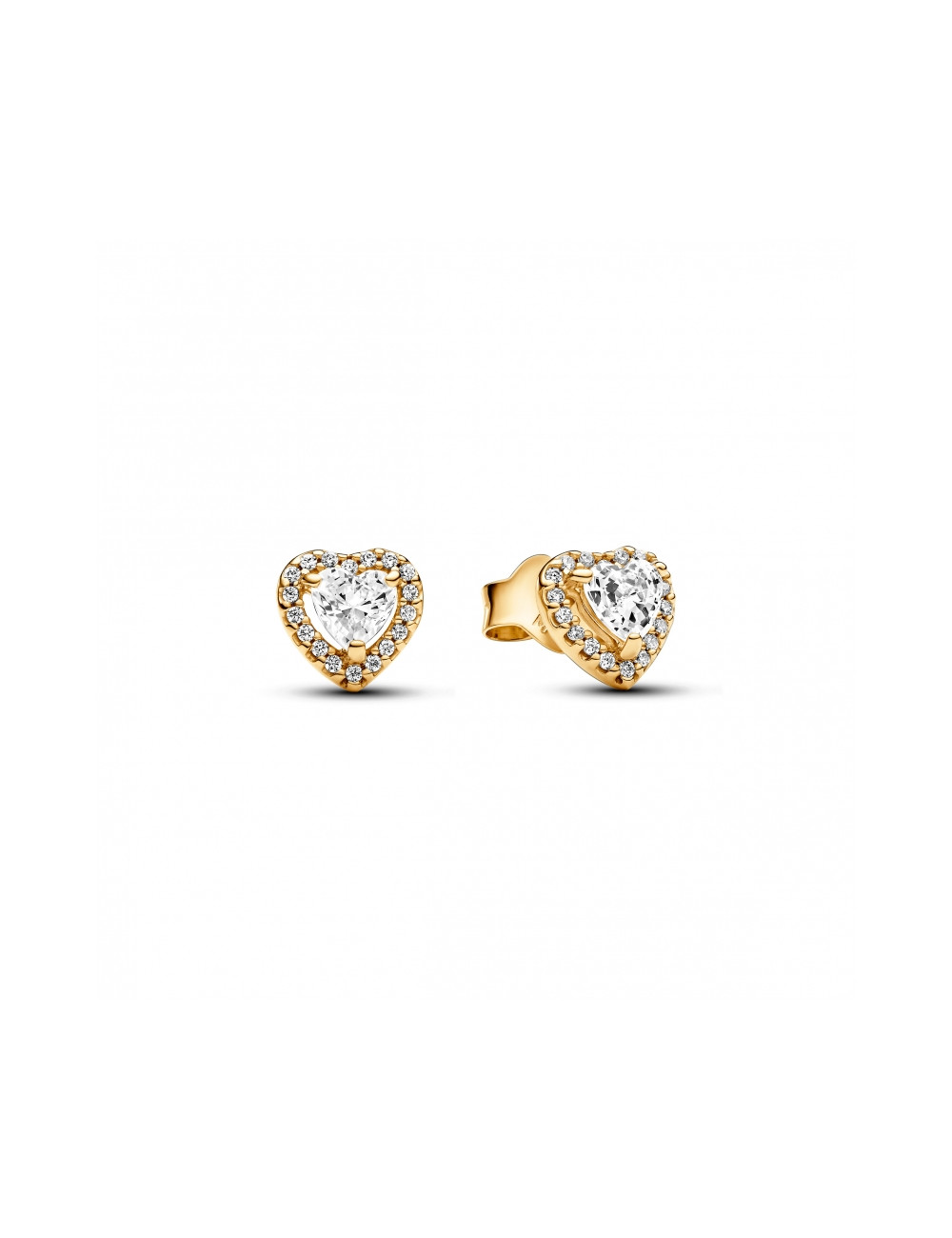 Brincos Sparkling Elevated Heart Pandora