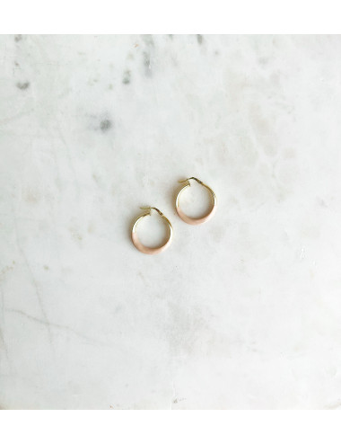 Argolas Ipioca Love Prata Dourada