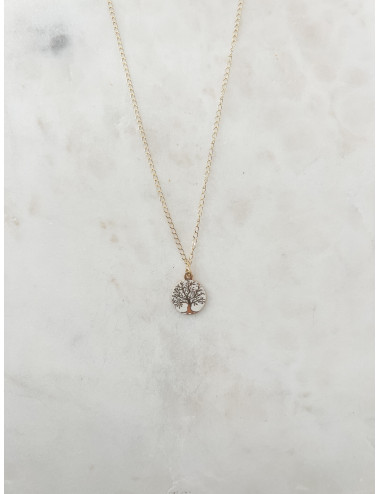 Colar Tree Life Prata dourada