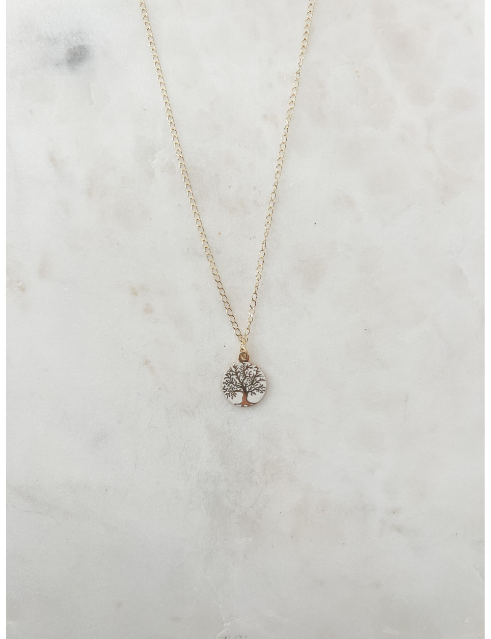 Colar Tree Life Prata dourada