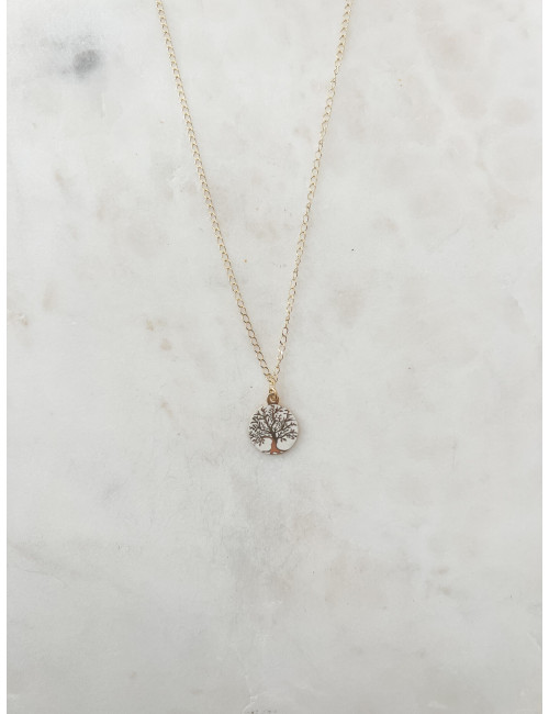 Colar Tree Life Prata dourada