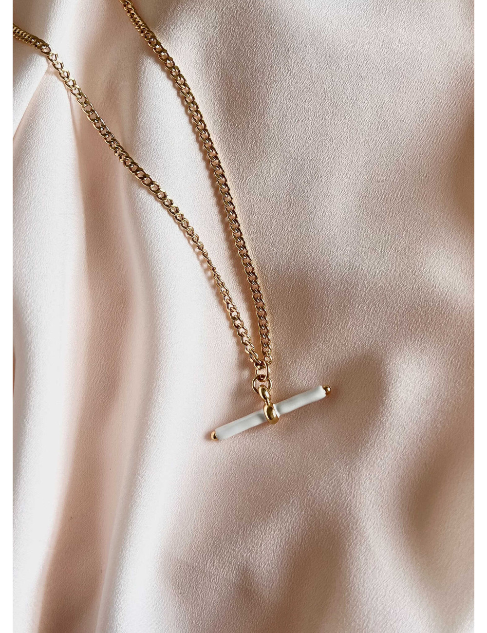 Colar Bolonha Prata Dourada