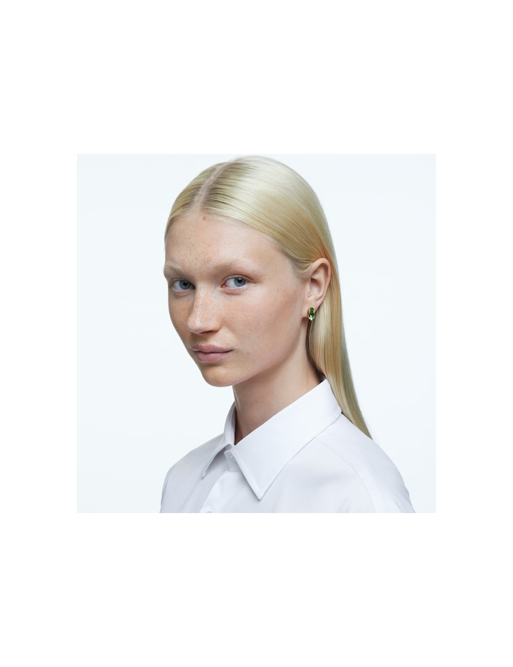 BRINCOS GEMA GREEN SWAROVSKI