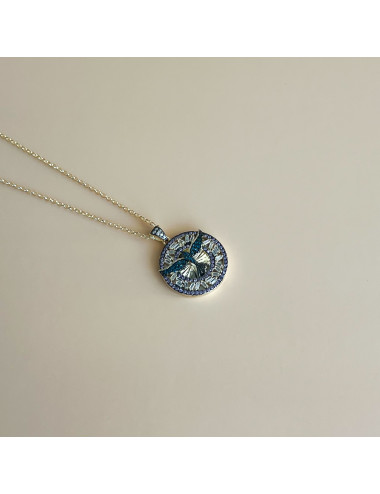 Colar Espirito Santo Prata Dourada