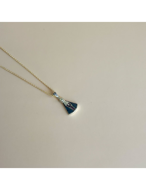 Colar Sra Aparecida Prata Dourada