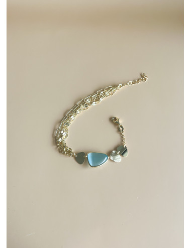 Pulseira Elegance Prata Dourada