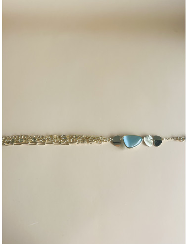 Pulseira Elegance Prata Dourada