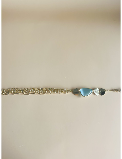 Pulseira Elegance Prata Dourada