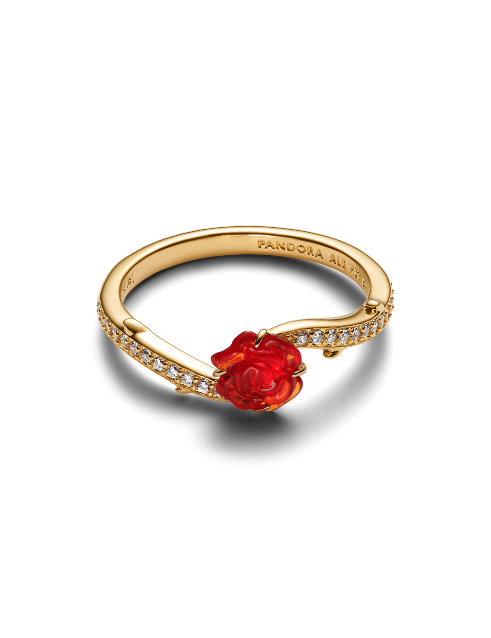 Anel Disney Beauty and Beast Rose Pandora