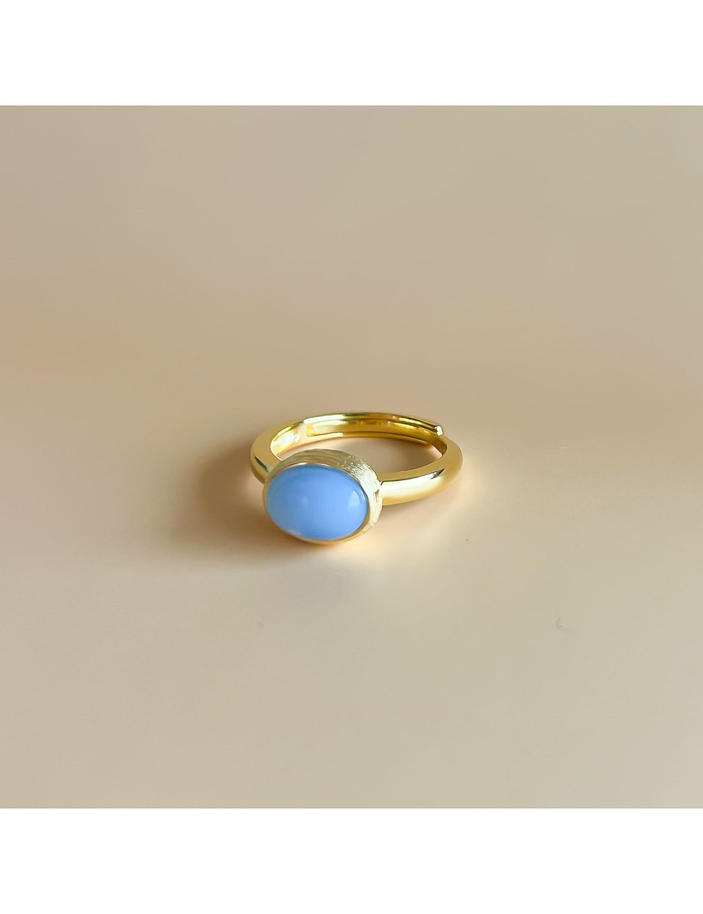 Anel Beni Ajustável Prata Dourada