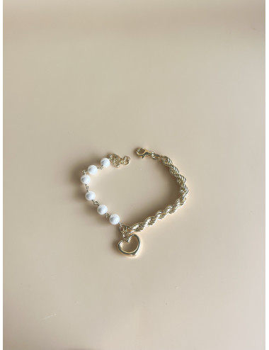 Pulseira My Heart Prata Dourada