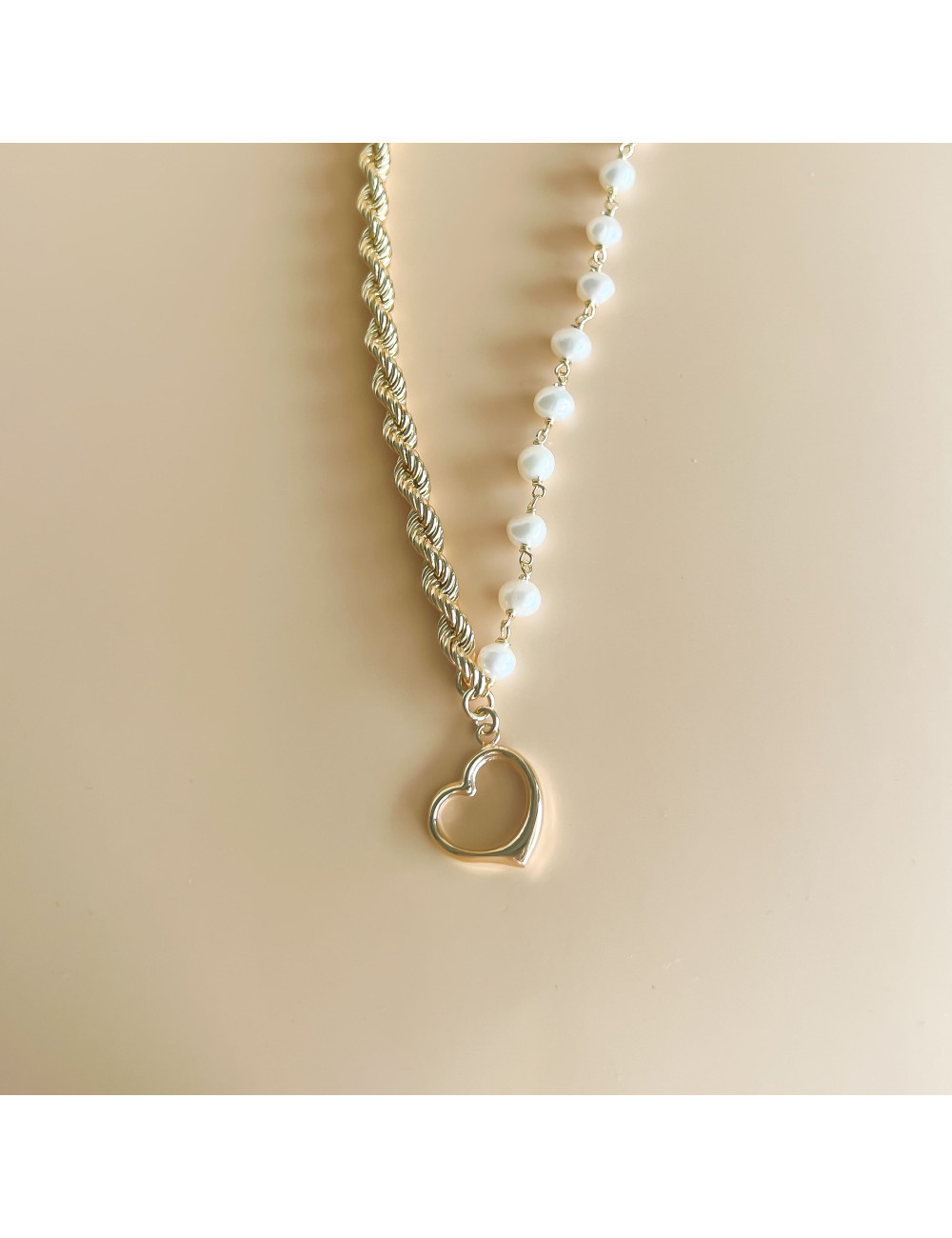 Colar My Heart Prata Dourada
