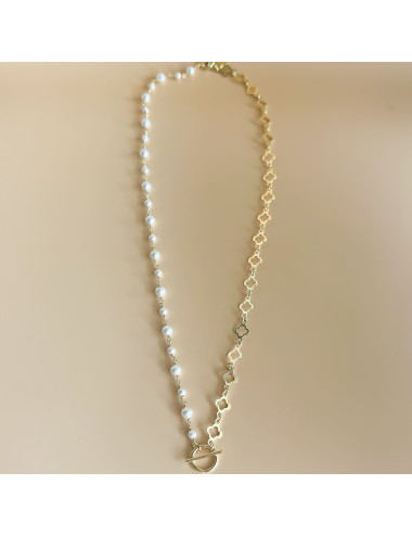 Colar Cleevon Prata dourada