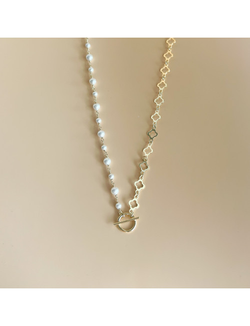 Colar Cleevon Prata dourada